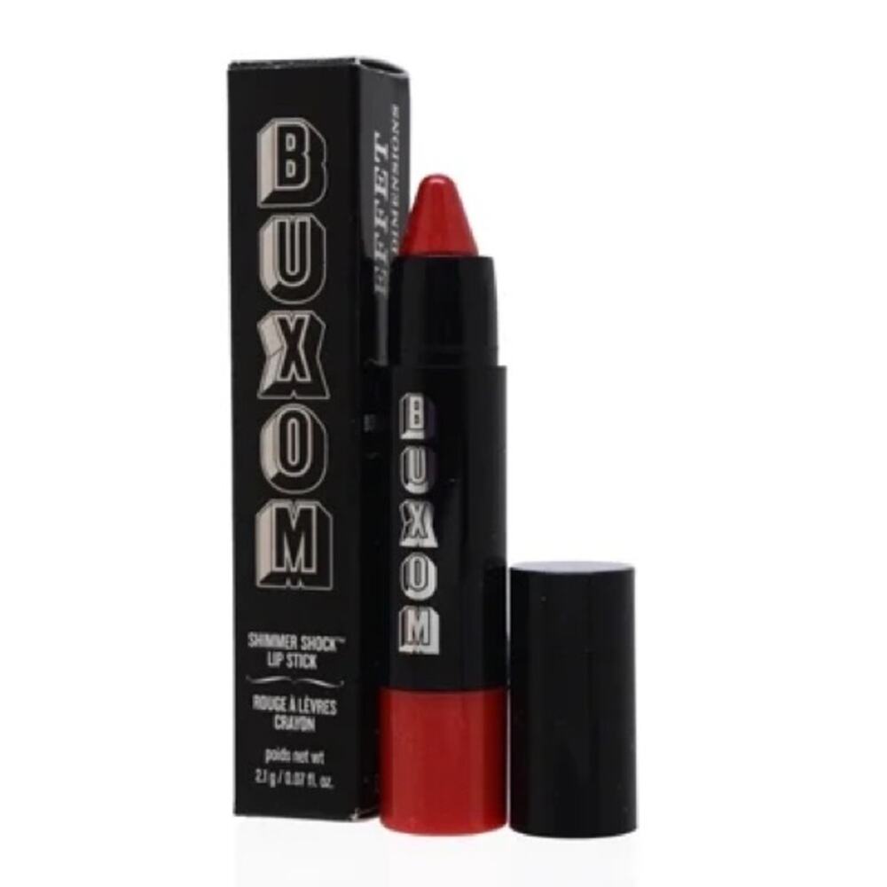 Buxom Shimmer Shock Red Lipstick Fireball 2.1ml NEW IN BOX
